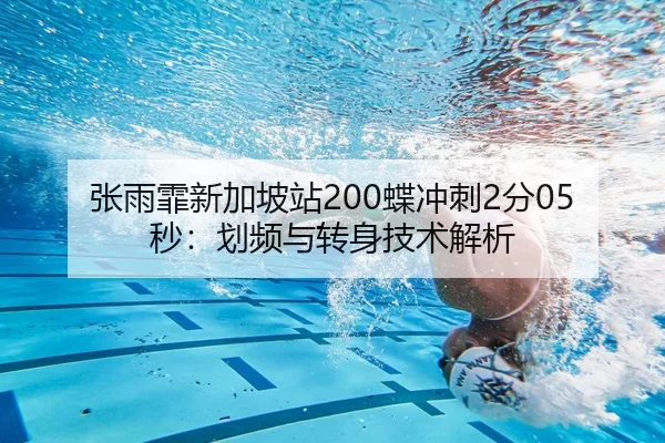 张雨霏新加坡站200蝶冲刺2分05秒：划频与转身技术解析